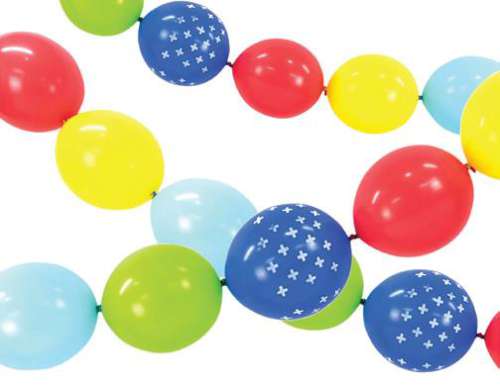 Linking Balloons - Boy Assorted Colours - Click Image to Close